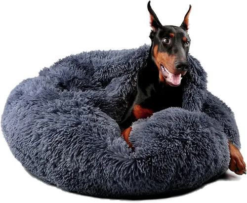 Miniatura 19 de Himax Camas para perros y gatos pequeños, cómodas camas para perros con manta adjunta, cama calmante antiansiedad esponjosa lavable