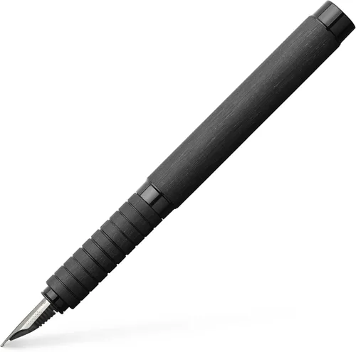 Miniatura 2 de Faber-Castell Essentio - Pluma estilográfica de aluminio, punta mediana con tinta negra, instrumentos de escritura fina