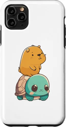 Miniatura 11 de Funda para iPhone 15 con diseño de tortuga y conejillo de indias para hombres, mujeres y niños