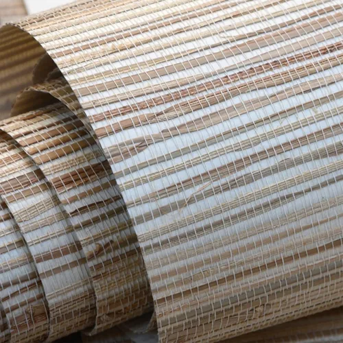 Papel tapiz de madera tejida a mano, papel tapiz de tela de hierba texturizada, rollo de papel tapiz de tela de césped natural, papel tapiz de fibra