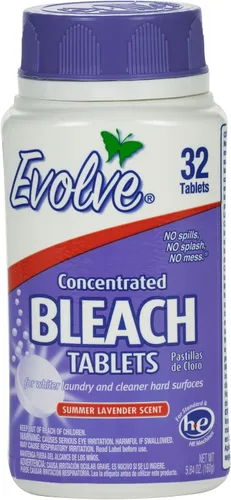 Miniatura 4 de Evolve Tableta de lejía concentrada 32 ct limón fresco (1 paquete)