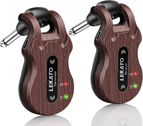 Miniatura 6 de LEKATO Sistema Inalámbrico para Guitarra 5.8 Transmisor Receptor Inalámbrico para Guitarra Transmisor Receptor Inalámbrico de Audio Recargable 4