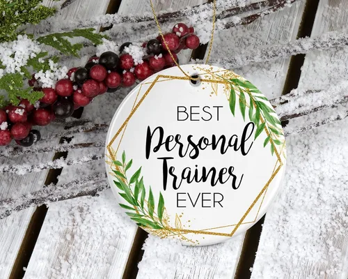 Miniatura 2 de Adorno de Navidad para entrenador personal, regalo para entrenador personal, el mejor entrenador personal del mundo, el mejor entrenador personal