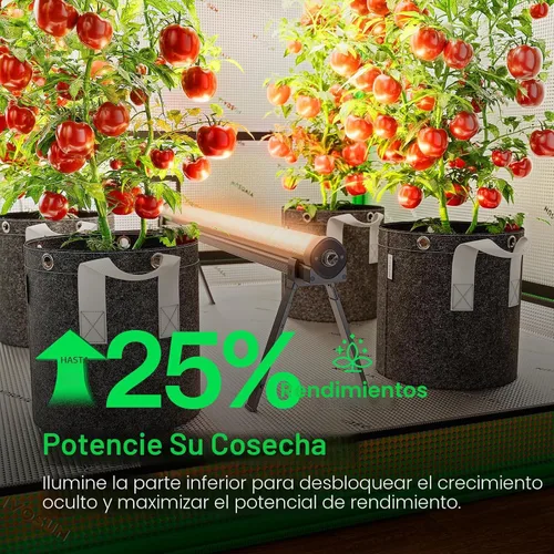 Miniatura 3 de VIVOSUN LumaRay - Luz de cultivo para debajo del dosel, luces LED regulables de espectro completo para carpas de cultivo, invernaderos, compatible