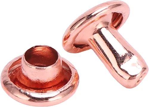 Miniatura 5 de Tgoon Remaches de doble tapa, 100 remaches de cuero, remaches de oro rosa, remaches de hierro y metal, botón redondo rápido para bolsos, bolsos