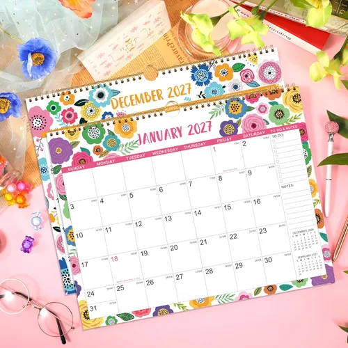 Miniatura 8 de Calendario 2026 - Calendario de Pared 2026, 38.1 cm x 29.2 cm, Ene.2026 - Dic.2026, Calendario de Pared Mensual de 12 meses 2026, Gancho para Colgar