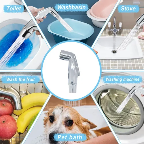Miniatura 7 de Juego de cabezal de repuesto para fregadero, accesorio universal para fregadero de cocina, cabezal rociador lateral, cabezal de pulverización