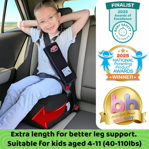 Miniatura 2 de BubbleBum Teleport Asiento Elevador para Automóvil sin Respaldo, Asiento Elevador para Niños para Automóvil 40-100 lbs, Asiento de Automóvil