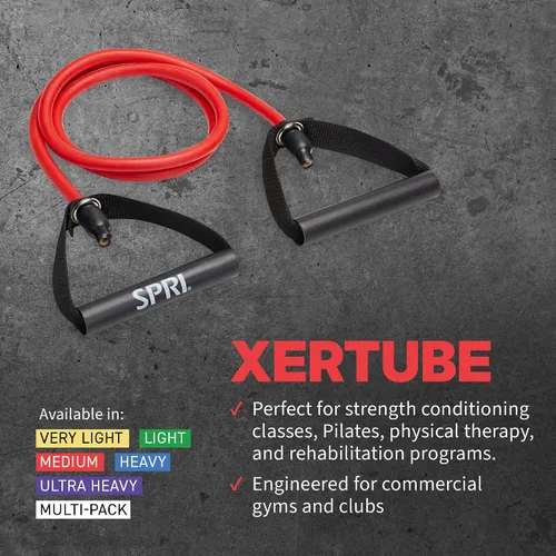 Miniatura 4 de SPRI Xertube Resistance Bands with Handles – All Exercise Cords Sold Separately with Home Gym Workout Fitness Door Anchor Attachment Option