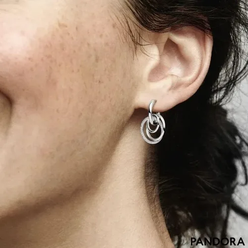 Miniatura 3 de Pandora Family Always Encircled Hoop Earrings