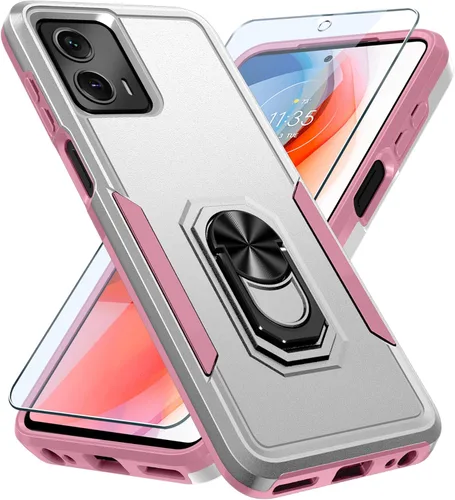Miniatura 19 de Janmitta - Funda compatible con Moto G 5G 2023 con protector de pantalla, cubierta protectora de cuerpo completo resistente a prueba de golpes