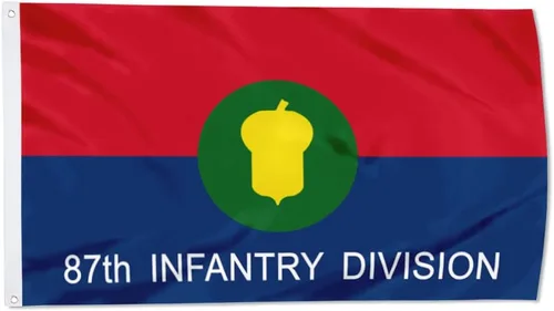 Miniatura 38 de Fyon Bandera militar de la 34ª división de infantería del ejército de 3 x 5 pies con 2 ojales de latón