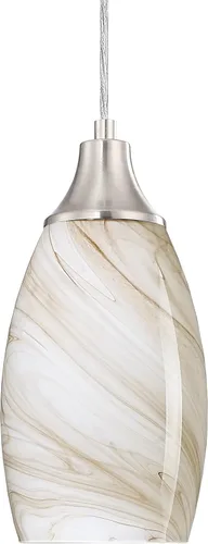 Miniatura 46 de karyfine Mini lámparas colgantes de vidrio artístico para isla de cocina, hechas a mano en color teja con vidrio dorado, iluminación colgante