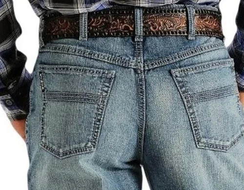 Miniatura 3 de Cinch Mens Black Label 2 0 Medium Stonewash Jeans 30x30 Medium Blue, Azul