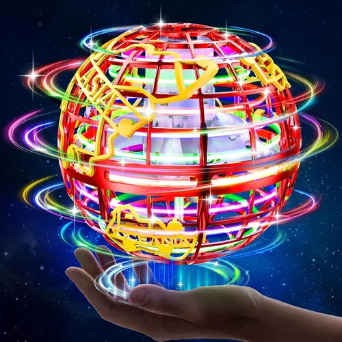 Miniatura 7 de RIEYON Bola de orbe voladora 2025 Actualización Hover Boomerang Ball 6 efectos de iluminación, juguetes geniales para niños, adolescentes y adultos