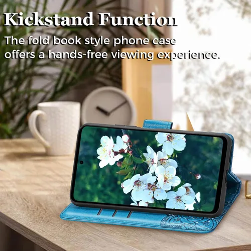 Miniatura 3 de Funda tipo cartera para Motorola Moto G Stylus 5G 2023, funda con tapa para mujer con estampado de mariposa en relieve de piel sintética, ranuras
