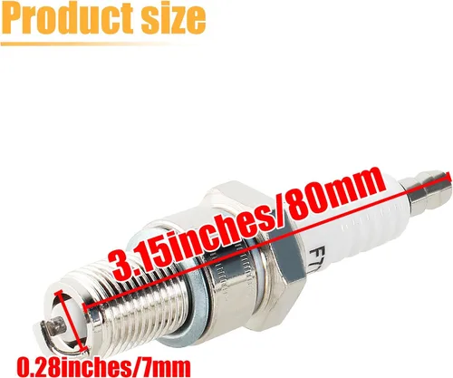 Miniatura 2 de Paquete de 3 bujías F7TC para generador GCV190 GCV160 GX390 GX340 GX270 GX240 GX200 GX160 GX120 Go Kart Mini Bike cortacésped bomba de agua tractor