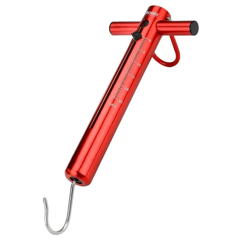 Booms Fishing TS1 Tubo de aluminio Pesca Primavera y gancho Escala 25LB/24.3 lbs