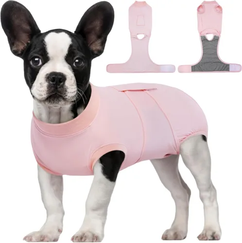 Miniatura 33 de Kuoser Traje de recuperación para perros, traje suave de esterilización para perros para recuperación de cirugía femenina, traje de recuperación
