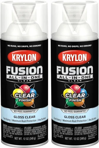 Miniatura 95 de Krylon Fusion - Pintura en aerosol adhesiva todo en uno para uso en interiores y exteriores, 12 onzas, aluminio Icy Grape