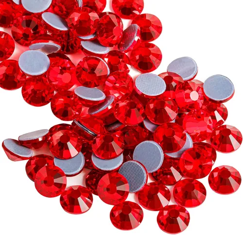 Miniatura 30 de Beadsland Hotfix - 2880 diamantes de imitación de cristal con parte trasera plana para manualidades, ropa, decoraciones de bricolaje, cristal AB