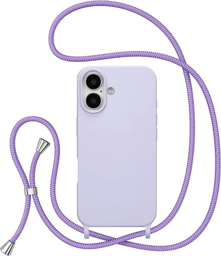 Miniatura 16 de ZTOFERA Funda Crossbody para iPhone 15 Pro con Correa de Cordón Ajustable, Funda Suave de Silicona Líquida para iPhone 15 Pro 6.1 pulgadas - Rosa