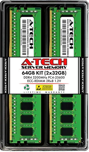 Miniatura 24 de A-Tech 4GB DDR4 2133MHz PC4-17000 ECC RDIMM 1Rx8 Single Rank 1.2V ECC Registered DIMM de 288 pines Módulo de actualización de memoria RAM