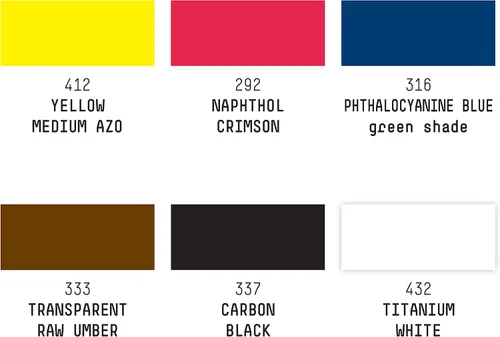 Miniatura 4 de Liquitex Tinta acrílica profesional, 1 oz (1.0 fl oz), juego de colores esenciales, juego de 6 Esencial - Juego de 6