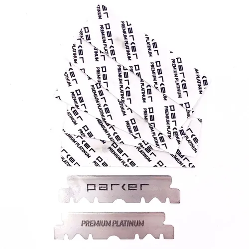 Miniatura 9 de Parker PTABK - Maquinilla de afeitar ajustable de acero inoxidable 3 exposiciones de cuchillas (baja/media/alta) Afeitadora recta con 5