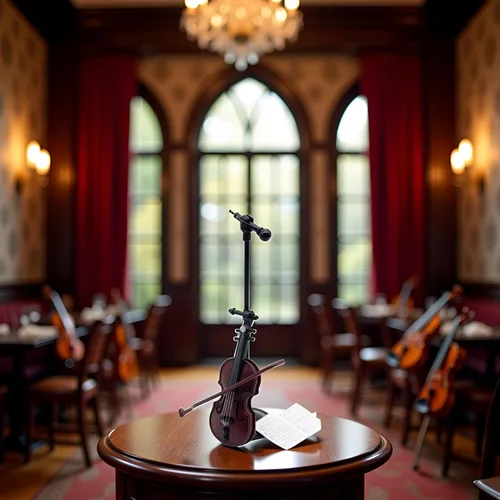 Miniatura 4 de Violín en miniatura con soporte, arco y estuche perfecto mini instrumento musical para decoración de casas de muñecas y coleccionistas, decoración