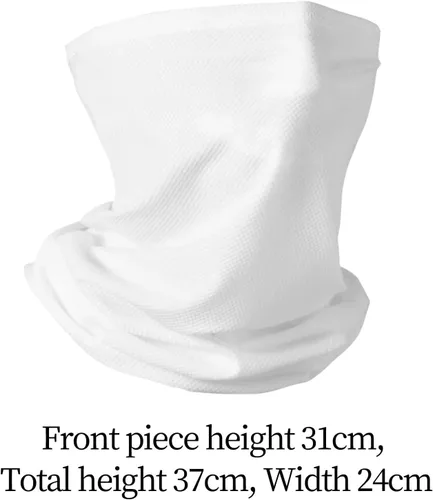 Miniatura 3 de Cooling Neck Gaiter 2-Pack with Ear Loops - Windproof Sun Protection Face Cover for Men & Women, Lightweight & Breathable for Outdoor Activities