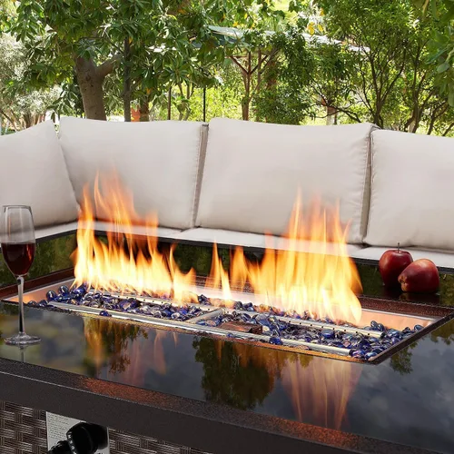 Miniatura 7 de U-MAX - Mesa para fogata a gas propano de 44 pulgadas para uso al aire libre