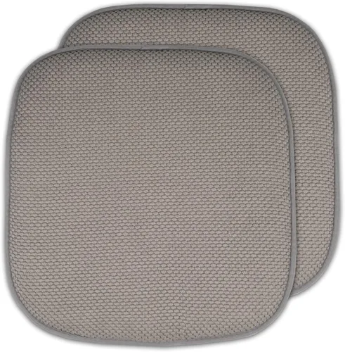 Miniatura 41 de Sweet Home Collection Cojines de espuma viscoelástica para silla, antideslizantes, diseño de panal de abeja, 16 x 16 pulgadas, paquete de 2