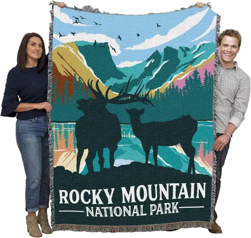 Miniatura 42 de Pure Country Weavers Manta del Parque Nacional Acadia, manta de tapiz de algodón para regalo, fabricada en los Estados Unidos, 72 x 54 pulgadas