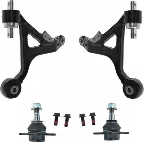 Miniatura 43 de TRQ Brazo de control delantero superior e inferior con rótula juego de 4 piezas compatible con Land Rover Range Rover 2003-2012