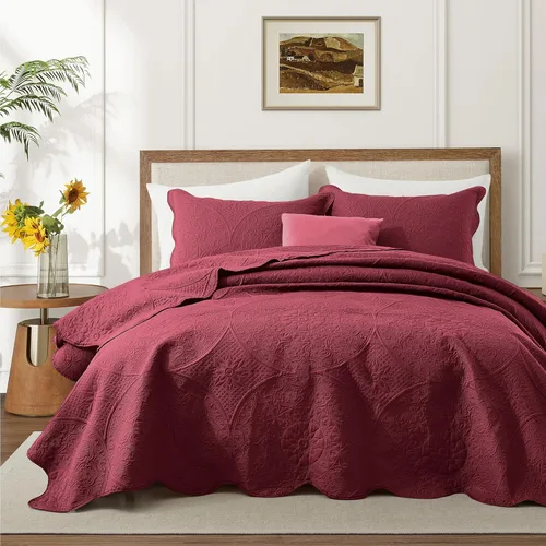 Miniatura 8 de MOONLIGHT20015 Paquete de 8 Colchas Tamaño King para Cama (106" x 96") - Venta al Por Mayor para Hoteles, Dormitorios de Huéspedes y Airbnbs - Gris