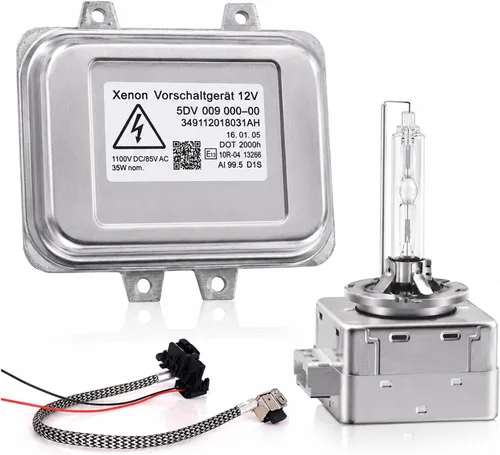 Unidad de control de faros delanteros de balasto HID de xenón 5DV 009 000-00 con encendedor y bombilla D1S de repuesto para Cadillac Escalade