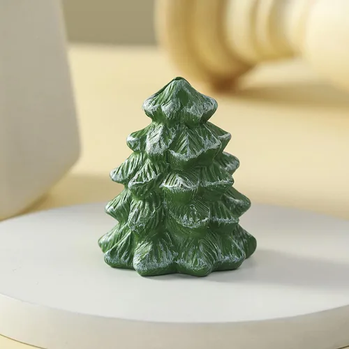 Miniatura 7 de Tarjeteros para árbol de Navidad, juego de 12 mini soportes verdes para números de mesa para fiestas de Navidad, bodas de invierno, cena