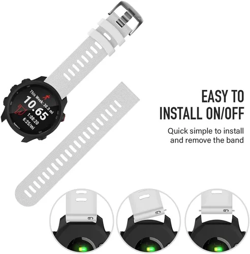 Miniatura 5 de NotoCity Bandas para Galaxy Watch 4/4 Classic y Galaxy Watch 5/5 Pro, correa de repuesto de silicona de 0.787 in para Vivoactive 3 Vivoactive 5