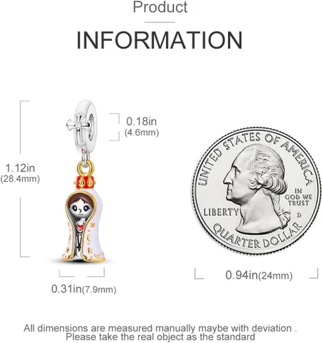 Miniatura 194 de Hapour Dijes de plata de ley 925 para pulseras, collar, joyería europea, colgante de cuentas para mujeres y madres