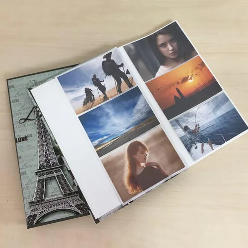 Miniatura 5 de Álbum de fotos de 4 x 6 pulgadas, 300 bolsillos, en caja para álbumes de boda, álbum de fotos familiar, aniversario de bebé, bolsillo, vacaciones