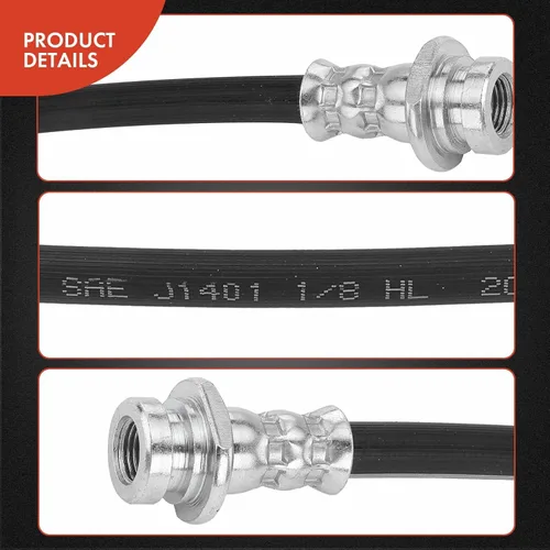 Miniatura 5 de A-Premium Manguera hidráulica de freno trasero para conductor o pasajero compatible con modelos Suzuki - Aerio 2002-2007, Esteem 1995-2002