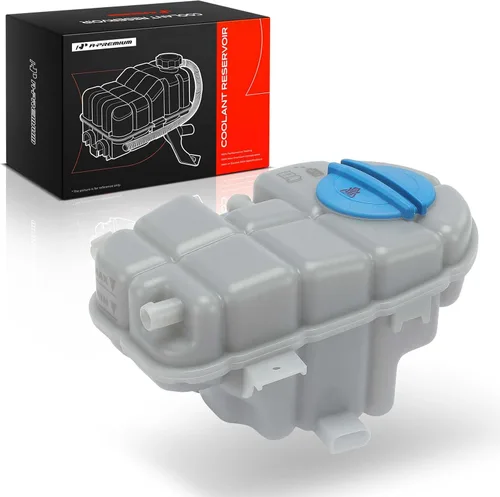 A-Premium Tanque de depósito de recuperación de desbordamiento de refrigerante del motor [con tapa y sensor] Compatible con Audi A6, A6 Quattro, A7
