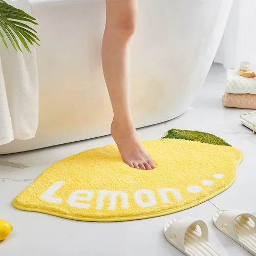 Miniatura 6 de Hi Space - Alfombras de baño de 31.5x19.7 pulgadas, alfombra de baño de hojas grises estilo bohemio antideslizante, lavable a máquina, de microfibra