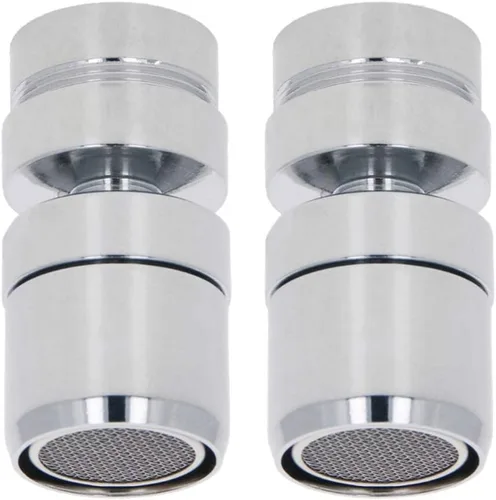 Aireador de grifo giratorio para fregadero de 0.748 in, limitador de flujo de grifo, piezas de repuesto, aireador de fregadero para baño, cocina, 2