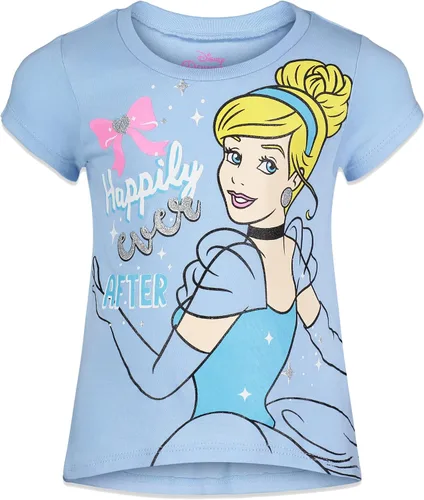 Miniatura 3 de Disney Princess Mulan Rapunzel Moana Tiana 4 Pack Short Sleeve Graphic T-Shirt