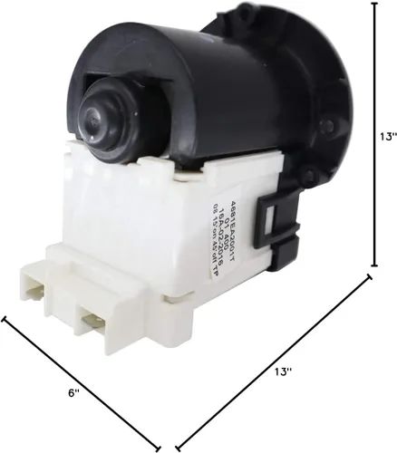 Miniatura 7 de 4681EA2001T Reemplazo del motor de la bomba de drenaje de arandela compatible con lavadoras Kenmore y LG, compatible con WM2101HW WM3270CW WM3431HS