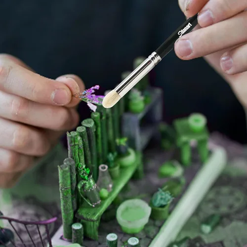 Miniatura 7 de Juego de pinceles para pasatiempos Sdanart, pincel de pintura en seco, juego de pinceles de detalle, 3 piezas de pinceles profesionales de arte