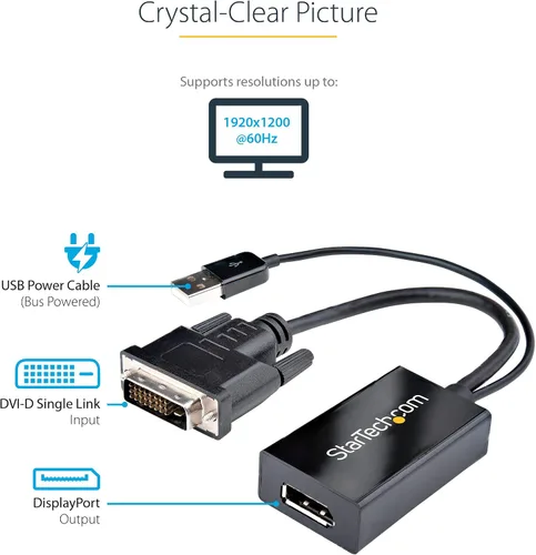 Miniatura 4 de StarTech Utilice este convertidor Dvi a Displayport para conectar su computadora Dvi a un Dp Monit