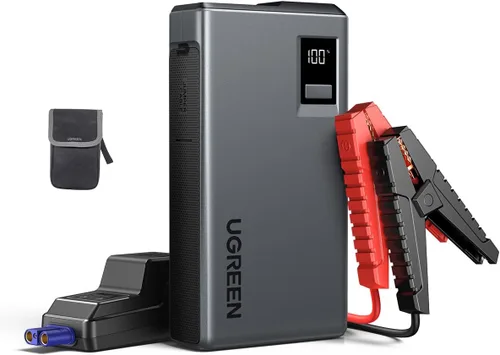 UGREEN Paquete de Energía de Arrancador de Salto 1000A Refuerzo de Batería de Coche para Motores de Gasolina de 6.0L y Diésel de 3.5L Banco de